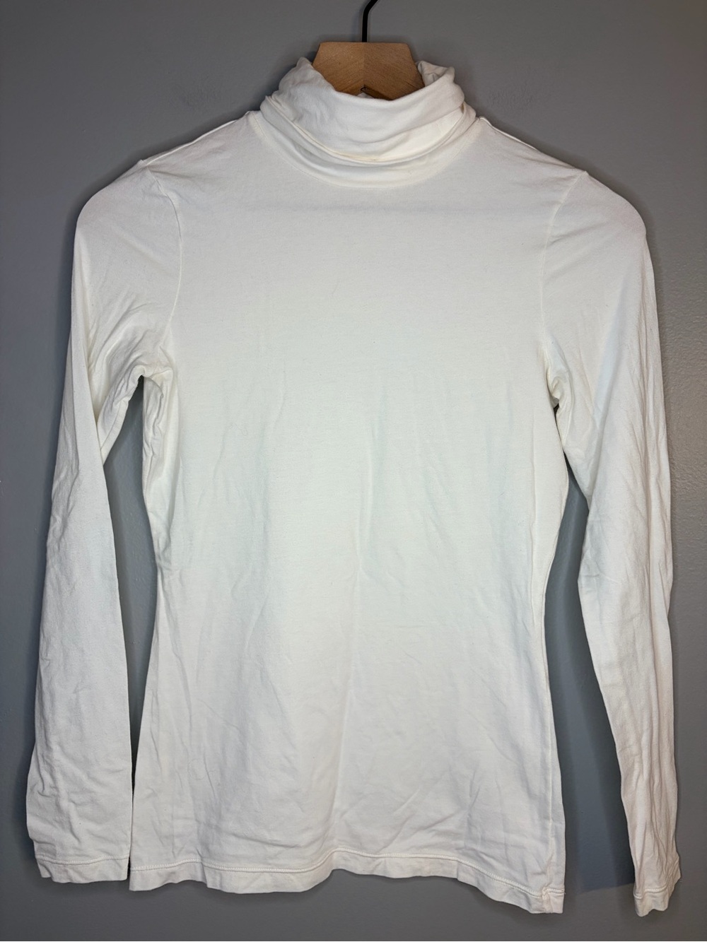Loft Women’s Cream Long Sleeve Turtleneck, Size XS